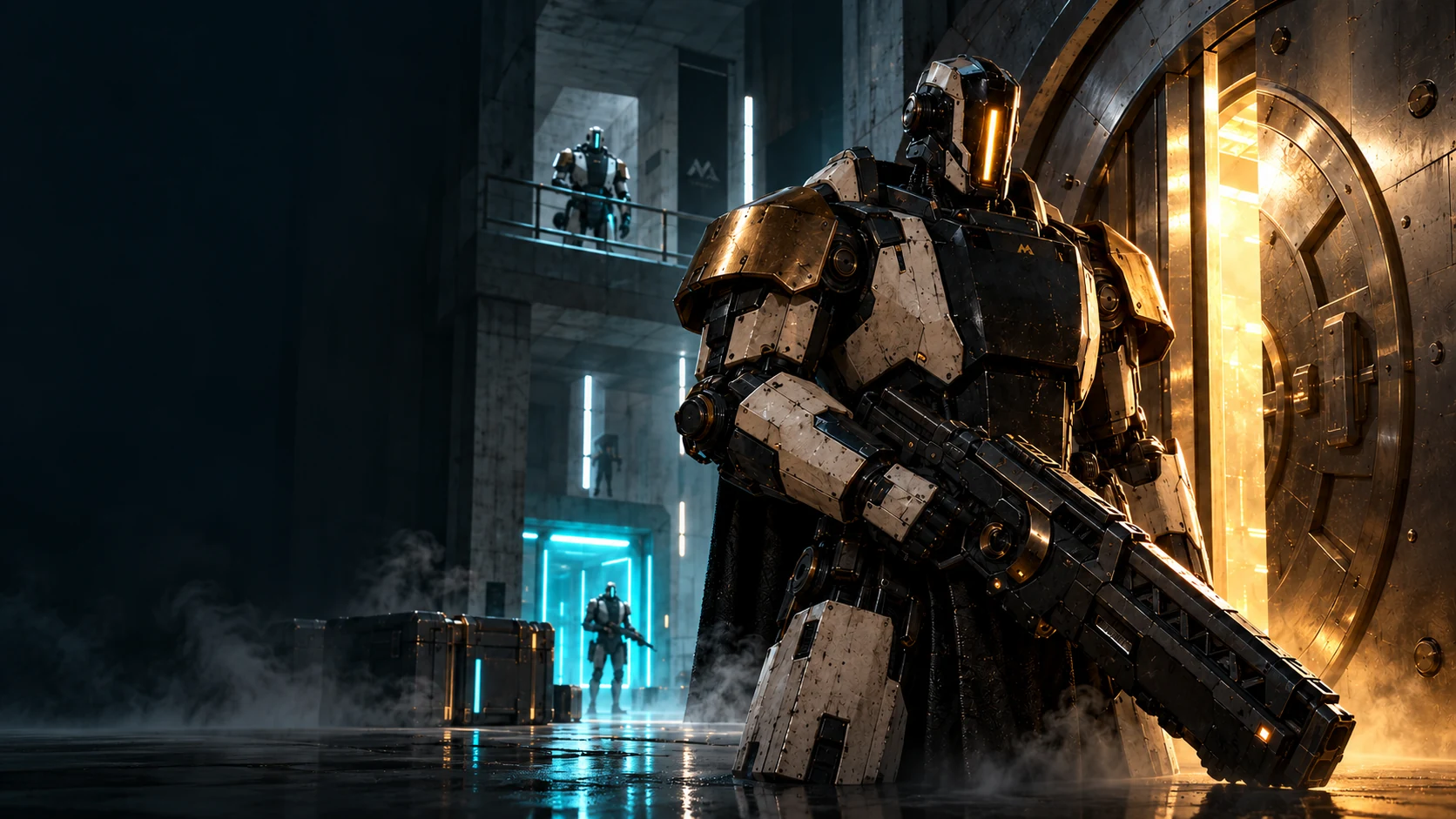 The Warden stands watch over the vault
