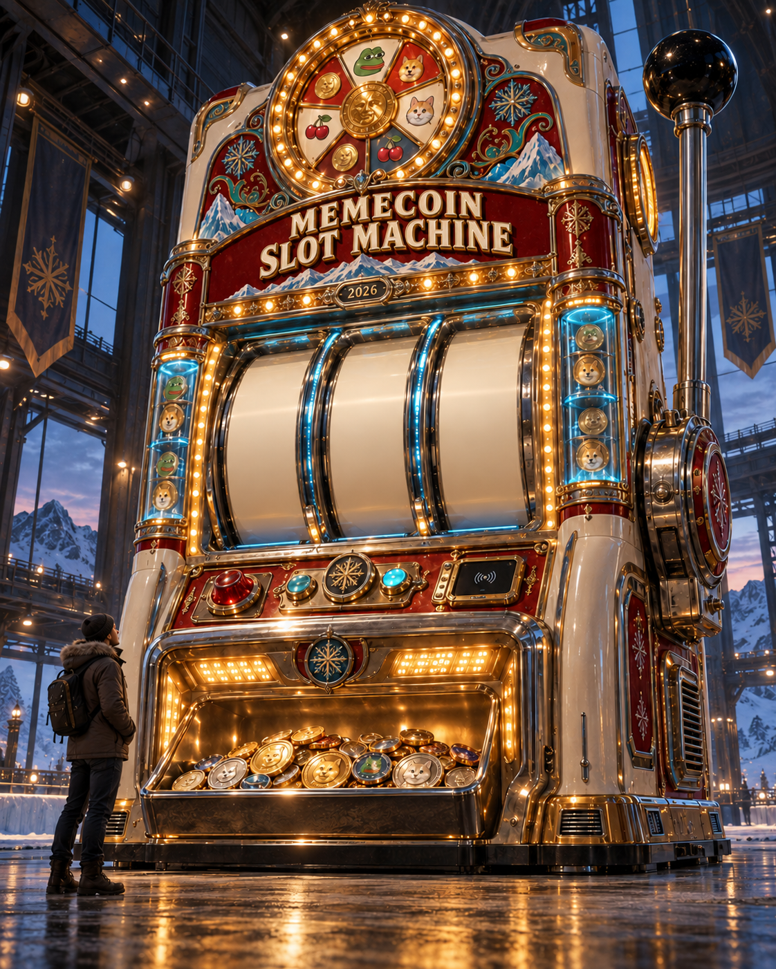 Ivory and gold community slot machine